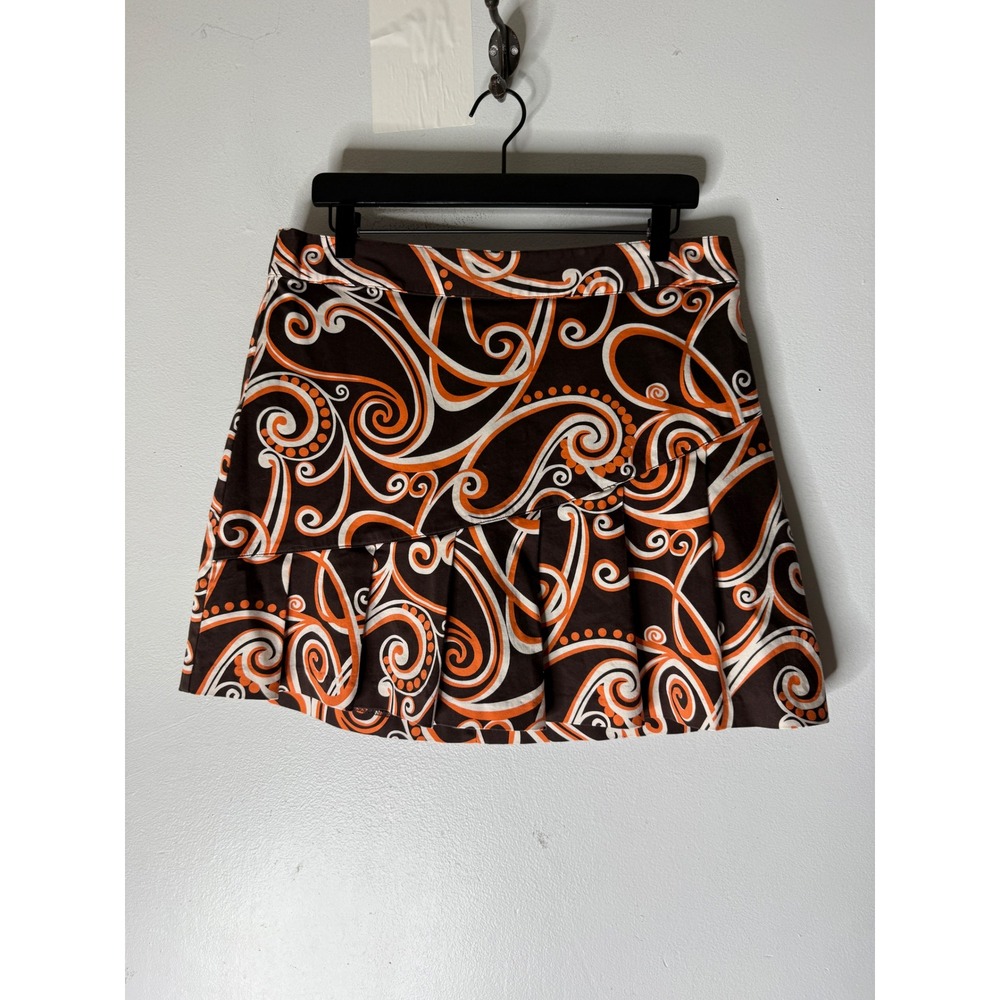 Lady Hagen‎ Brown & Orange Golf Skort size 10